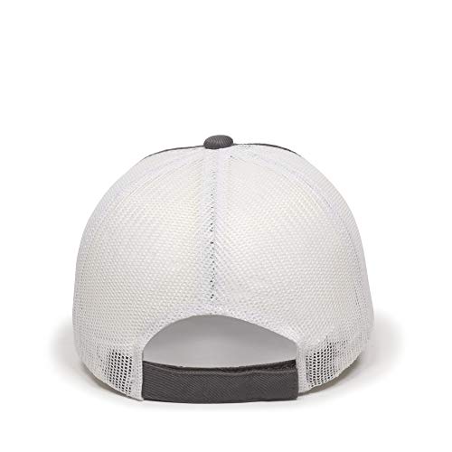 Outdoor Cap Garment Washed Meshback Cap - color: Charcoal/White