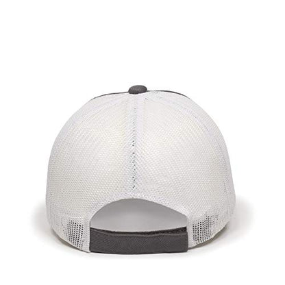Outdoor Cap Garment Washed Meshback Cap - color: Charcoal/White