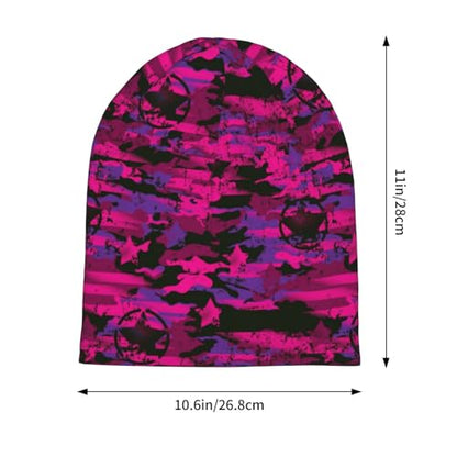 Slouchy Beanie Hat Skull Cap Chemo Headwear Baggy Hats for Men Women Running Cycling - color: Camo Hunting