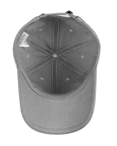 Zylioo Small Baseball Cap for Men Women, Adjustable Unstructured Dad Hat - color: Gray-fits 21.7"-22.4"/55cm-57cm