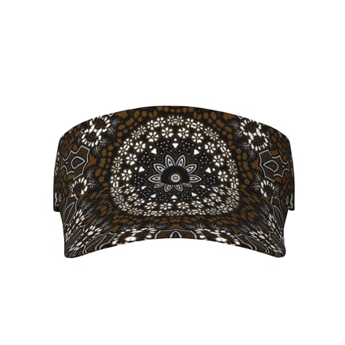 Vintage Mandala Sports Sun Visor Hat Men Women Adjustable Hats Empty Top Cap for Running Tennis Golf - color: Color-2