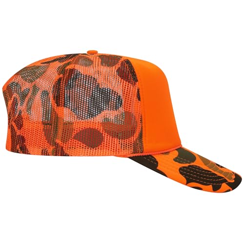 BROTHER TRUCKERS Choosin' Texas Distressed Mesh Back Hat - color: Orange Camo