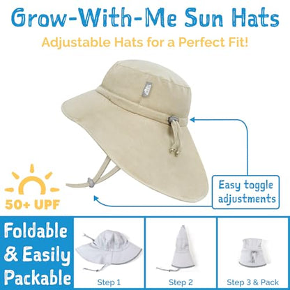 JAN & JUL 50+ UPF Quick-Dry Sun-Hats for Boys - color: Dark Navy, size: 5-12 Years