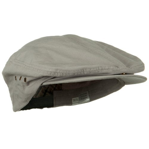 Oversize Washed Canvas Ivy Cap - color: Light Grey