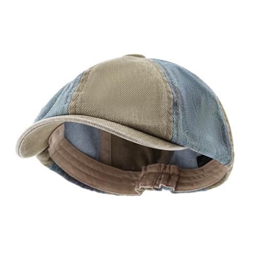 8 Panel Newsboy Cap Scally Cap Vintage Bakerboy Beret Cabbie News Flat Caps Ivy Cabbie Golf Hat Hooligan Driver Hats - color: Mg-blm2593-khaki