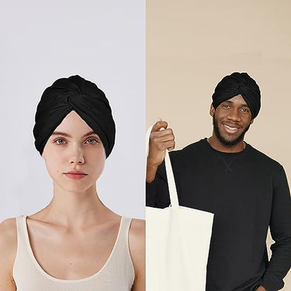Slouchy Beanie Hip-Hop Soft Lightweight Summer Beanie Head Covering Adult Hats Cap for Men Women - color: D-turban-d1