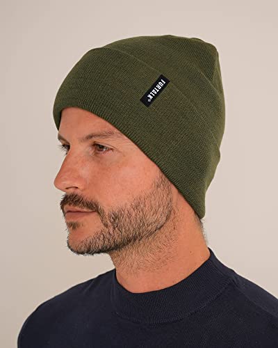 FURTALK Beanie Hat for Men Women Winter Hats for Women Men Soft Warm Unisex Cuffed Beanie Knitted Skull Cap - color: Green