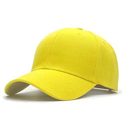 Utmost Structured Baseball Cap with Adjustable Closure - Performance Hat for Outdoor Activities - color: 1pc Yellow