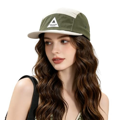 Summer Short Brim Baseball Cap 5 Panel Hats for Men Quick Dry Snapback Caps Hip Hop Cadet Caps Sun Hat Umpire Hats - color: Mg-dym2602-beige