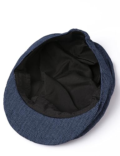 A&J DESIGN Baby Boy Toddler 2pcs Newsboy Hat & Bow Tie 3 Months - 8 Years - color: Navy Blue, size: 4-5T