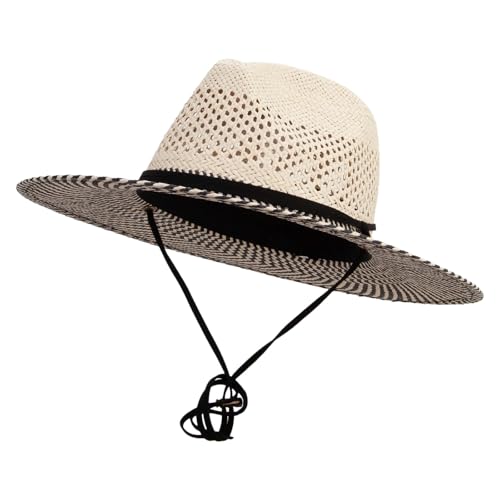 Jeanne Simmons Women's 3.5 Inch Brim Woven Paper Hat - color: Black Tan