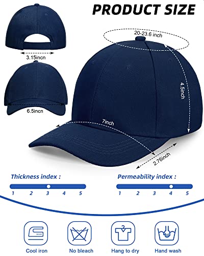 Handepo 24 Baseball Caps Adjustable - color: Royal Blue