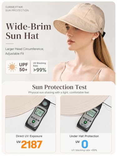 Women's Adjustable Ponytail Sun Hat, Wide Brim Summer Protection Cap - color: Black