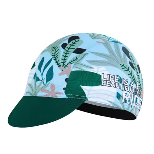 Cycling Cap for Man and Woman Cycling Hat Under Helmet-Polyester Breathable Sweat Absorbent - color: Flo-12