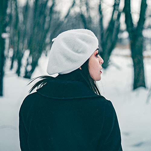 Jolbndcv 6PCS Beret, French Beanie, Outdoor, Winter, Fashion Lady Hat - color: Gray,khaki