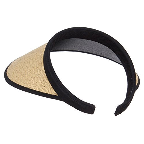Toyo Braid Clip On Paper Visor - Khaki OSFM
