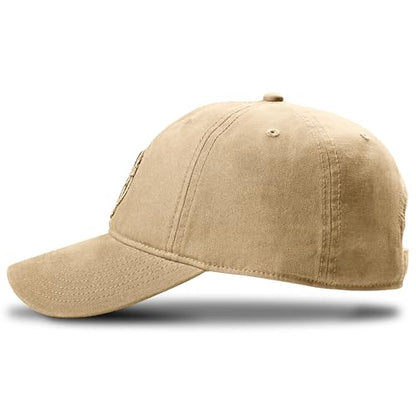 Timberland Soundview Baseball Cap for Boys 7-14, Cotton Canvas, Adjustable, Lightweight & Durable, One Size - color: Tan
