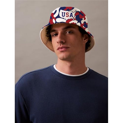 Bucket Hat for Men Women Funny Holiday Fishing Hat Cute Fisherman Cap - color: Usa Eagle