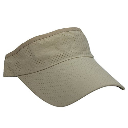 Mens Summer Quick-Dry Run Long Brim Empty Top Baseball Tennis Sun Hat Cap Visor - color: Beige