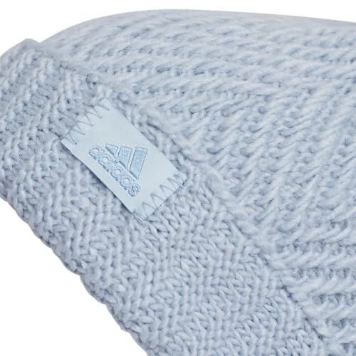 adidas Kids Twilight Ballie Pom Beanie - color: Wonder Blue/Ash Blue