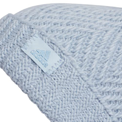 adidas Kids Twilight Ballie Pom Beanie - color: Wonder Blue/Ash Blue