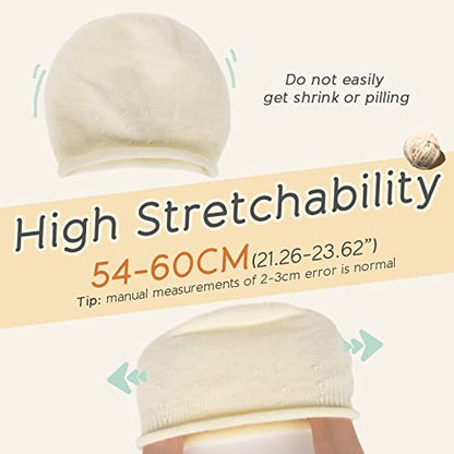 FURTALK Slouchy Beanies for Women Winter Hats Soft Warm Beanie Hat Ladies Knitting Skull Beanies - color: Beige