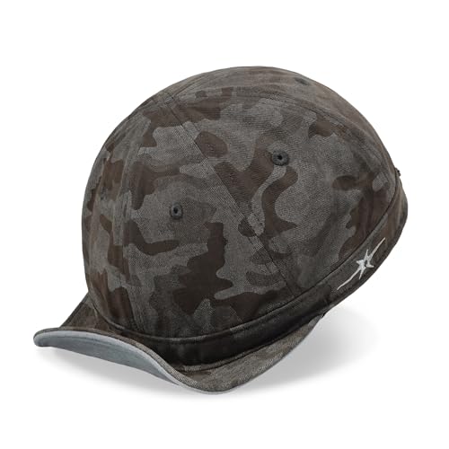 CLAPE Camo Short Brim Hat for Men, Shapeable Packable Outdoor Sport Cap - color: Clsb04-taupe