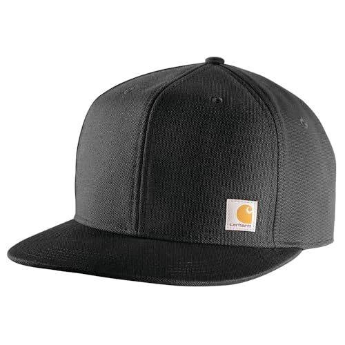 Carhartt Men's Firm Duck Flat Brim Cap - color: Black