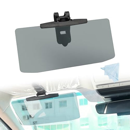 Sun Visor Extender for Cars, Windshield Blocker, Anti-Glare Car Visor Protect from Sun Glare, Snow Blindness and UV Rays, Clip on