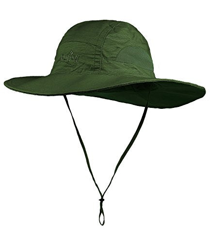 Sun Hat for Men&Women,Breathable Wide Brim Beach Cap with Adjustable Drawstring,Perfect for Hiking,Fishing,Boating - color: Style1-olive