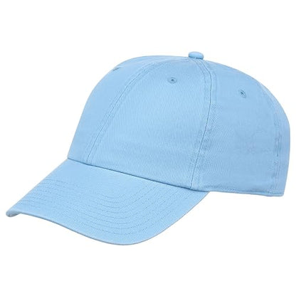 Lids Blank Baseline Dad Adjustable Strapback Hat - color: Light Blue