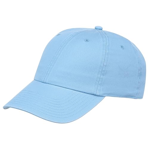 Lids Blank Baseline Dad Adjustable Strapback Hat - color: Light Blue
