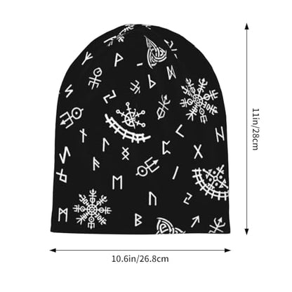Slouchy Beanie Hat Skull Cap Chemo Headwear Baggy Hats for Men Women Running Cycling - color: Gothic