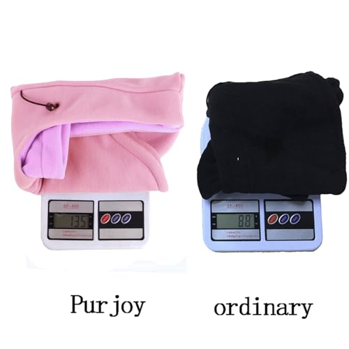 Warm Fleece Balaclava Ski Bike Full Face Mask Neck Warmer Winter Sports Cap - color: Pink+purple