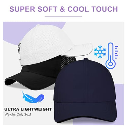 Women Criss Cross Ponytail Hat Mesh Quick Drying Baseball Cap High Messy Bun Ponycap Lightweight Outdoor Sports Hat - color: Black