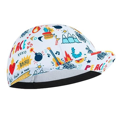 Funny Cycling Cap - Men and Women Cycling Hat-Under Helmet Bike Cap One Size - color: Aa4