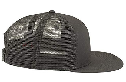 OTTO SNAP Hawaiian Pattern Square Flat Visor 6 Panel Pro Style Snapback Hat - color: Char. Gray