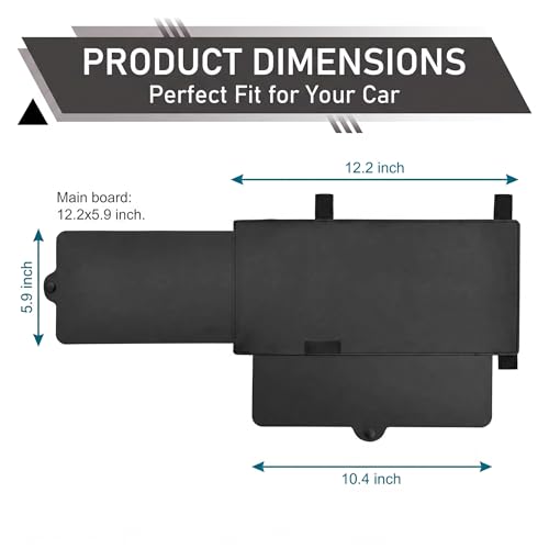 1 PC Sun Visor Extender for Car, Anti Glare Side Sun Blocker, Clip On Visor Attachment, Universal for Most Cars, Trucks, SUVs (Black)