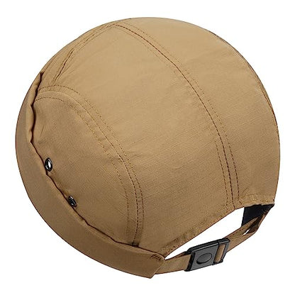 Clakllie Quick Dry Brimless Docker Cap for Men Summer Beanie Sailor Skullcap Lightweight Waterproof Adjustable No Brim Hat - color: S-dbh01-khaki