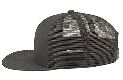 OTTO SNAP Hawaiian Pattern Square Flat Visor 6 Panel Pro Style Snapback Hat - color: Char. Gray