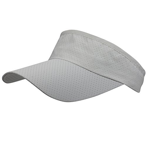 Mens Summer Quick-Dry Run Long Brim Empty Top Baseball Tennis Sun Hat Cap Visor - color: White