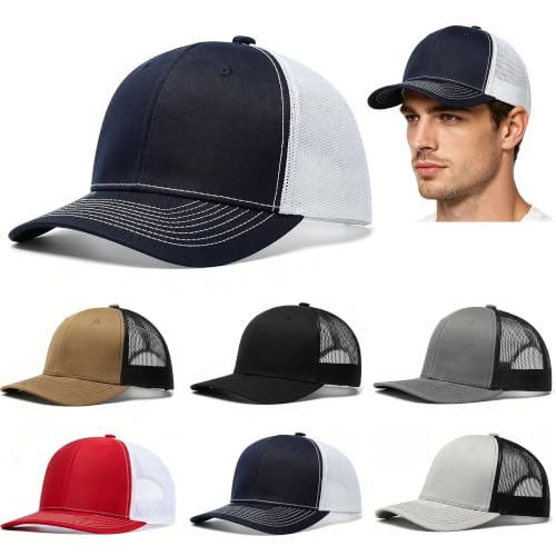 6Pcs Unisex Vintage Washed Baseball Cap Hat Adjustable Cotton Sports Caps for Men Women Outdoor Sports - color: Multiple Colora