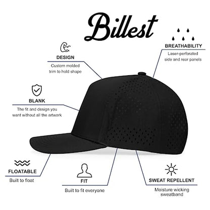 Gilbert Performance 5‑Panel Snapback Hat – Adjustable Flat Bill Cap, Breathable Mesh, Water‑Repellent Fabric, Unisex - color: Dark Grey