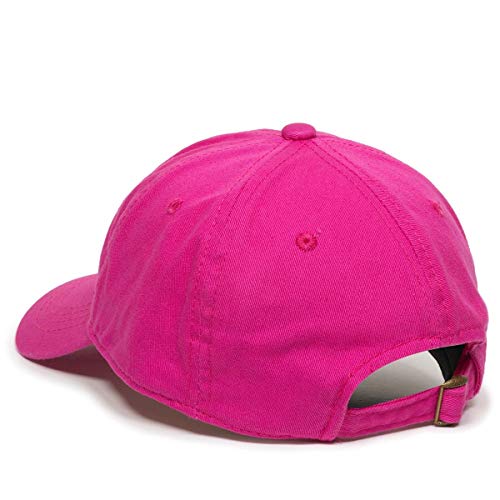 Pigeon Baseball Cap Embroidered Cotton Adjustable Dad Hat - color: Fuscha