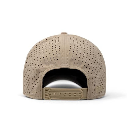 melin A-Game Hydro, Men’s Performance Snapback Hat - color: Khaki, size: Medium-Large