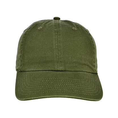 Lids Blank Baseline Dad Adjustable Strapback Hat - color: Olive