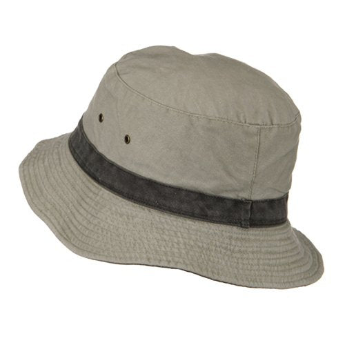 e4Hats.com Big Size Reversible Bucket Hats - color: Putty Black, size: XX-Large-3X-Large