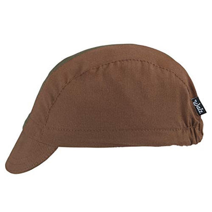 Walz Caps Nutmeg/Olive Cotton 3-Panel Cycling Cap (S/M)
