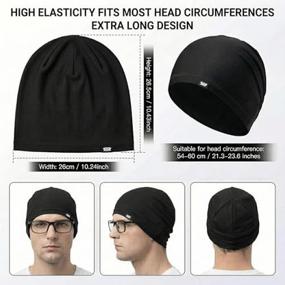 2-Pack Cooling Mesh Skull Cap Helmet Liner Running Cycling Work Men Women - color: White + Black