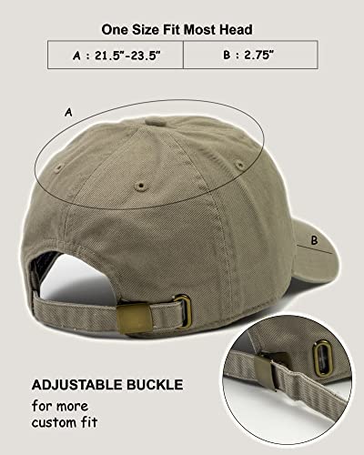 Utmost Unisex Classic Low Profile Cotton Baseball Cap Plain Blank Camoflauge Soft Unconstructed Adjustable Size Dad Hat - color: Khaki